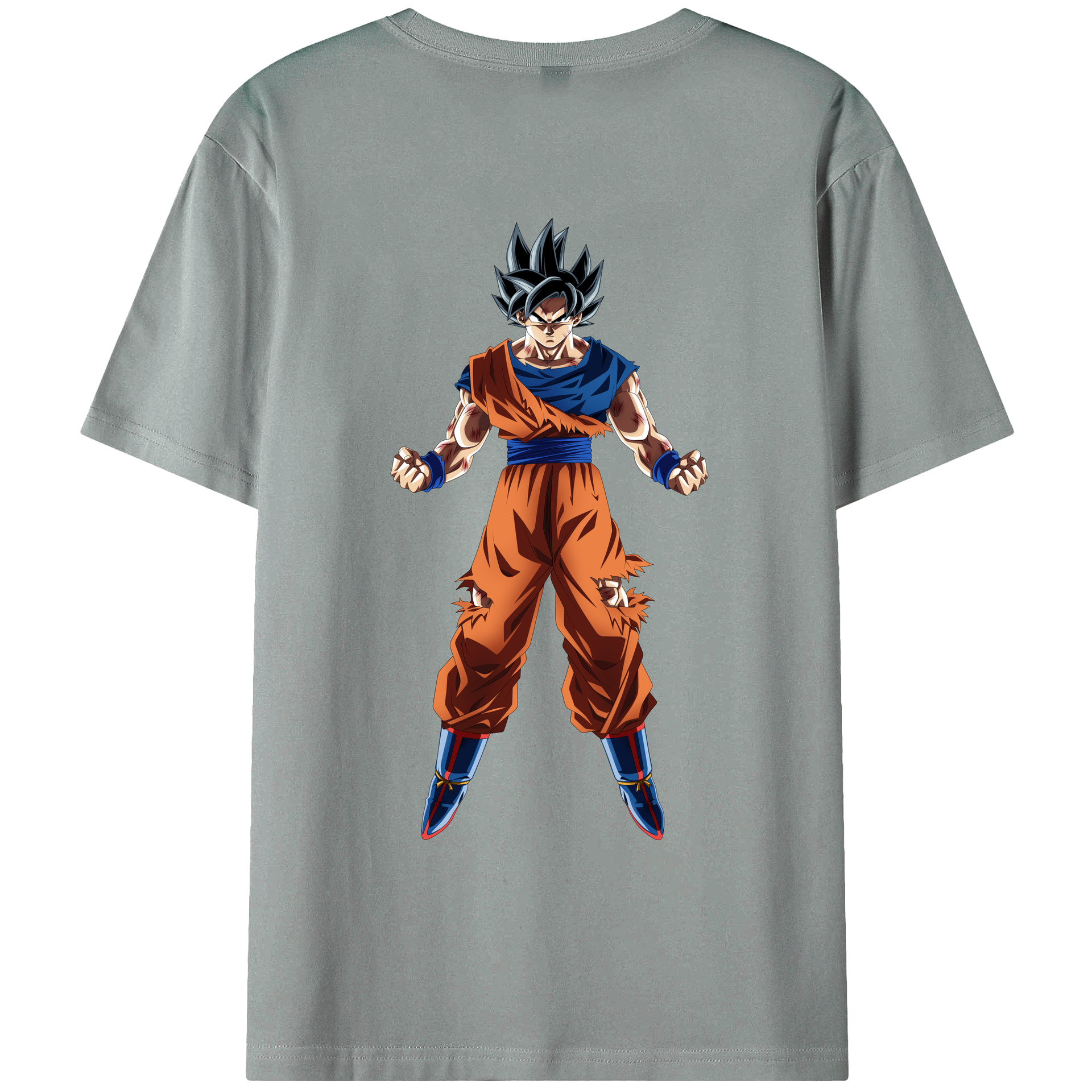 （画像用） ドラゴンボール 孫悟空（そん ごくう）Son Goku カカロット DRAGON BALL Kakarotto 綿100％ メンズ半袖Tシャツ（バックプリント） 通気性
